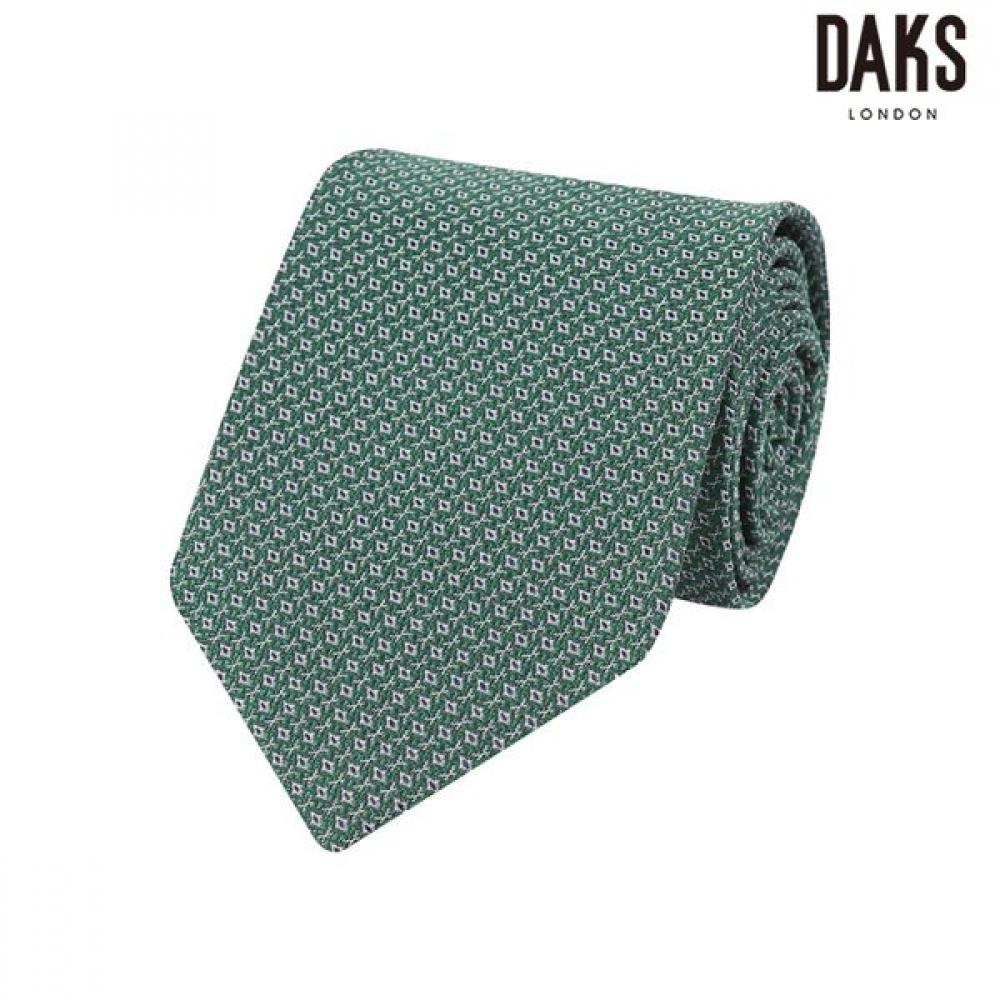DakS Men S Green Silk 100 Geometric Pattern All Over Tie Dmg1acf1304e1 painted/000