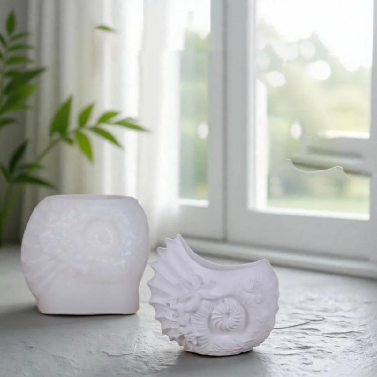 Conch Mold For Resin Casting Cement Planter Silicone Jewelry Dish Crafts DIY Decorative Art Projects
