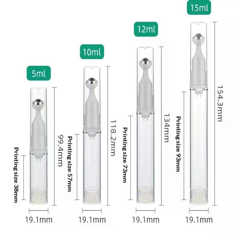 Roller Ball Vacuum Refillable Bottles Portable Empty Dispenser for Essential Oil Foundation Eye Cream Travel