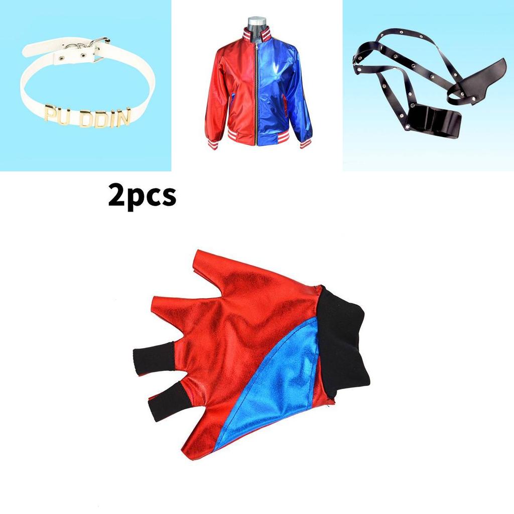 Costume Cosplay Harley Quinn Suicide Squad Per Adulti e Bambini In Tessuto di Poliestere Per Gioco di Ruolo