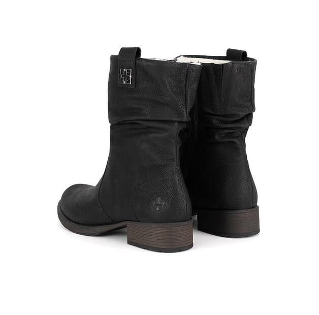 Rieker Z9583-00 Black Ankle Boots