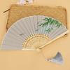 7-Inch Ancient Style Folding Fan Classical Crane Handheld Fan Dance Fan  Home Decoration
