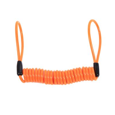 Motorrad Fahrrad Alarm Bremsscheibenschloss Diebstahlschutz Sicherheit Feder Erinnerungskabel Spiralkabel