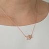 Monograph Star Clash Necklace Mgnl0386 14K Gold Plated (Rose Gold)