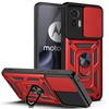 Pour Étui Motorola Edge 30 Neo Étui Motorola Moto Edge 30 lite Support Anneau Magnétique Étui Armure Protection Glissière Appareil Photo Couvercle Arrière