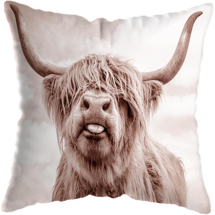

Декор для дома, спальни, гостиной, наволочка с милой коровой, простая подушка 45x45cm