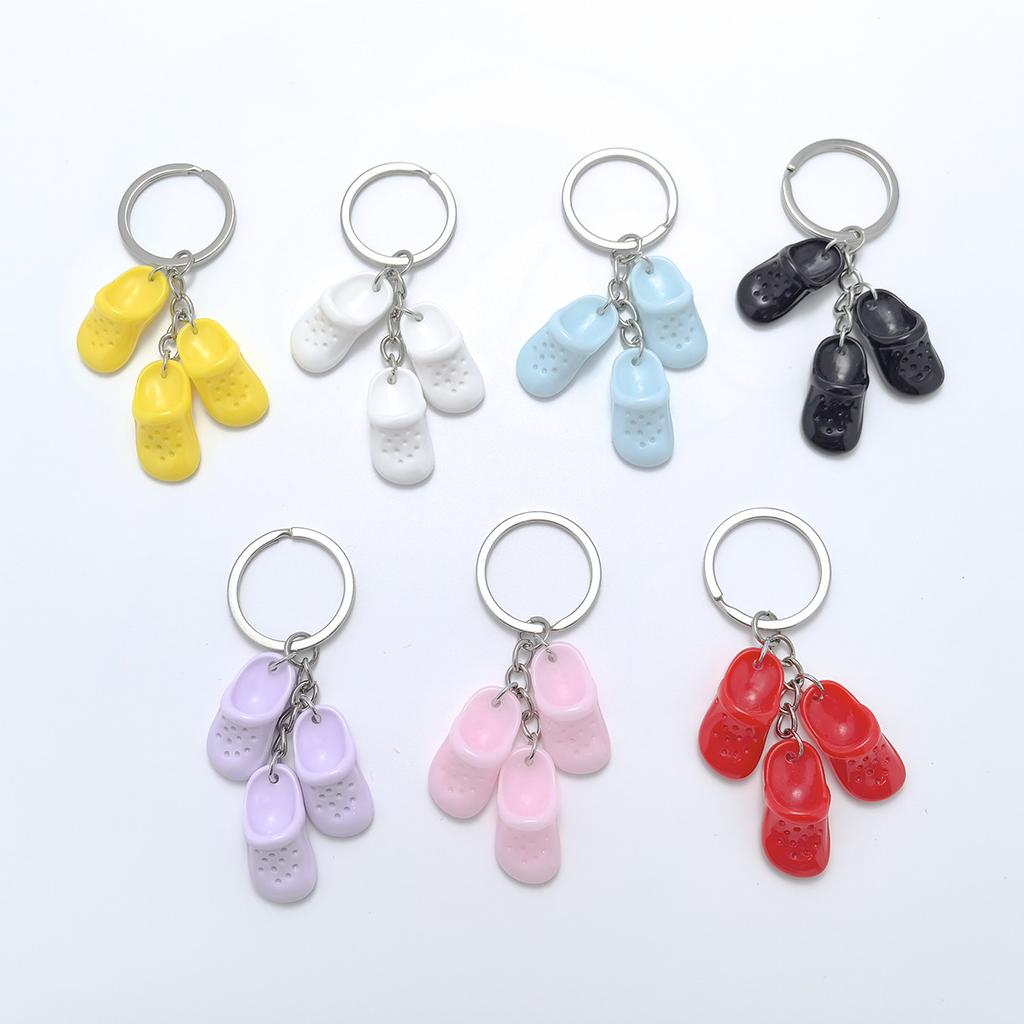 Mini Slipper Keychain Creative Small Gift Bag Decoration Pendant Couple Family Keychain Pendant
