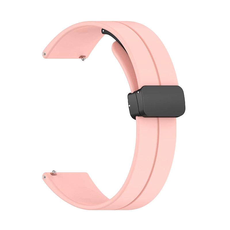 20mm/12mm Universal Folding Magnetic Silicone Watch Strap Replacement