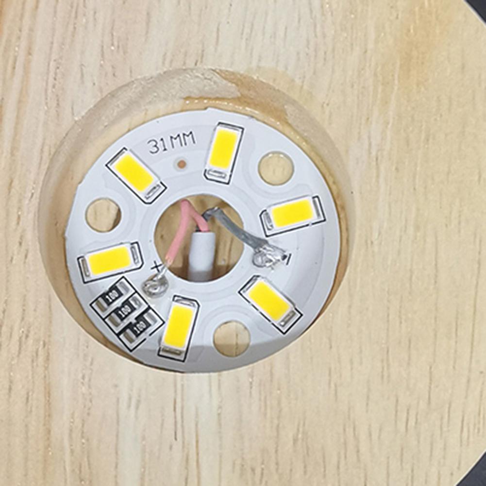 Runder USB Holz Lichtsockel Massivholz Gummi Holz LED Licht Ausstellungsständer Lampenhalter Lampensockel Kunst Ornament Lichtsockel