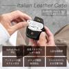 [Dom Teporna] AirPods Pro 3 Compatible Case, Genuine Leather, Full Protection, Scratch Resistant, with Carabiner, Charging While Inside, AirPods Compa