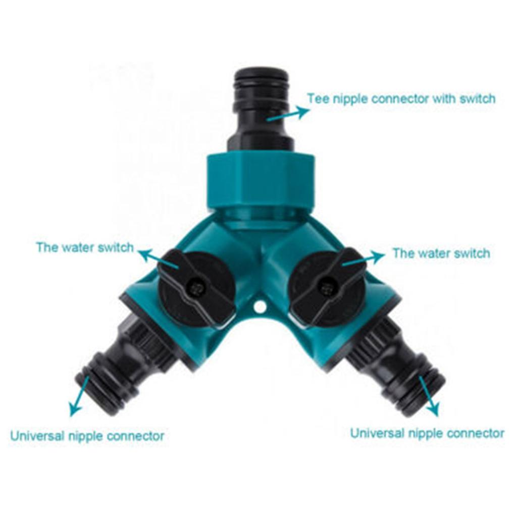 2 Way Water Quick Connector Adaptor Connector Diverter