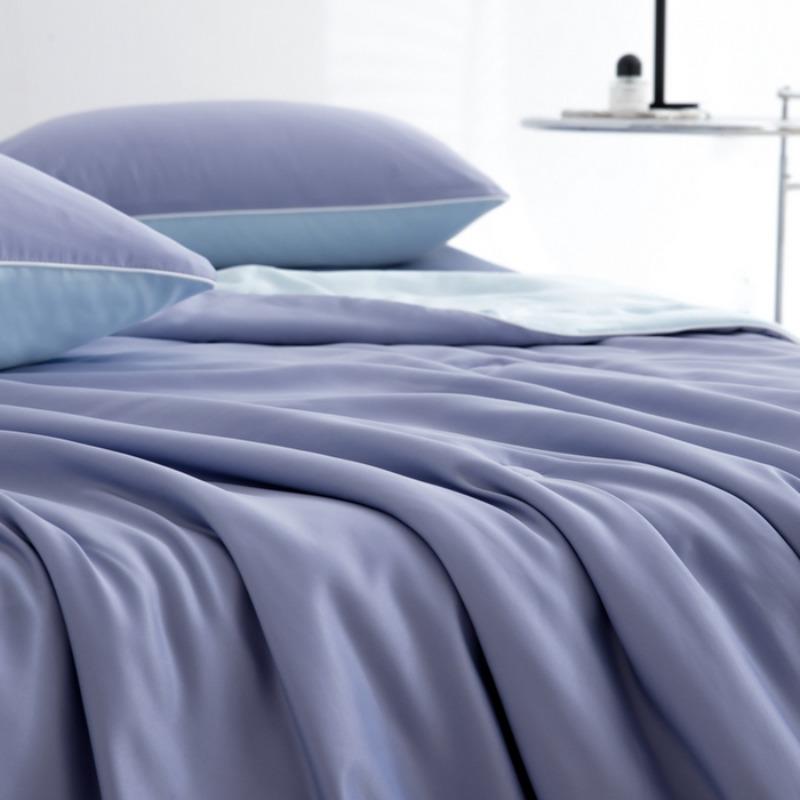 new Class A skin-friendly and ice-feeling Lyocell Tencel fiber summer cool quilt double color quilt for summer