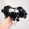 Fashion Halloween Headband Exquisite Gothic Headband Simulation Flower Headband  Cosplay Event