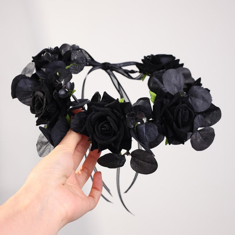 Fashion Simulation Flower Headband Exquisite Cosplay Headband Halloween Headband  Theme Party