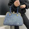 Women'S Temperament Diamond-Encrusted Handbag Celebrity Light Luxury Dinner Oblique Span Bag