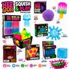Needoh Sensory Squishy Toy, Jellyfish & Cube Squish Soft Gel Stress Relief Toy