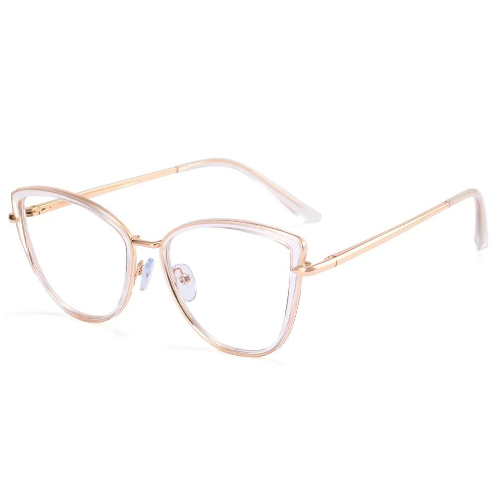 

Очки для коррекции близорукости «кошачий глаз», прозрачная оправа, дизайнерский бренд, защита от синего света, очки для близорукости, женские оправы для очков -1 0