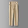 Women's High-Waisted Slim-Fit Straight-Leg White Pants for Summer