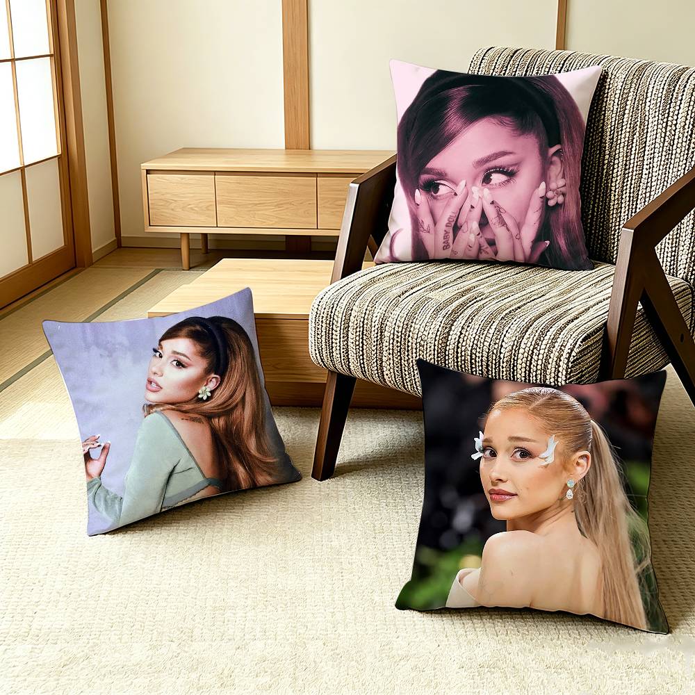 Music Star Ariana GGrande Pillow Case Pattern Printed Pillowcase For Living Room Sofa Cushion Cover