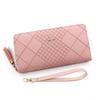 Korean Style Women's Tassel Zipper Long Wallet & Phone Bag with Hand Strap and Card Holder