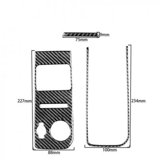 Carbon Fiber Headlight Switch Panel Trim C For Chevy Silverado GMC SIERRA 14-18
