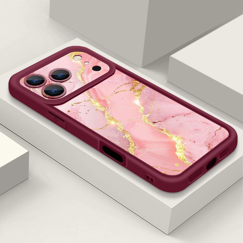 Colorful Marble Case For iPhone 17 Pro Max Case iPhone 16 15 14 13 Pro Max 11 17e 16e Shockproof Bumper Soft Silicone Phone Cover Cases