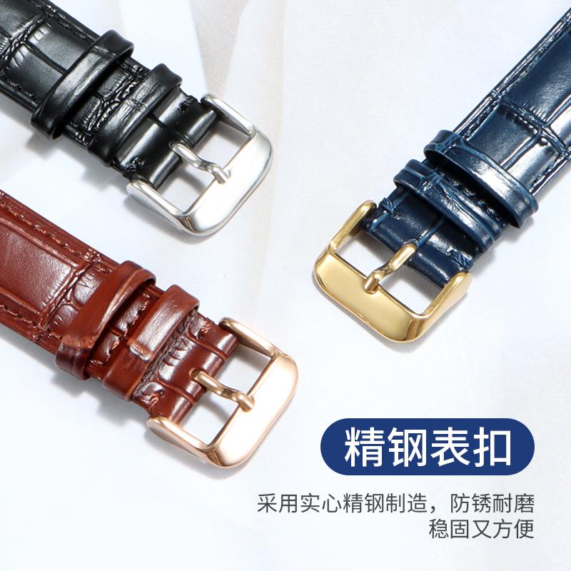 Cinturino curvo in pelle di vacchetta BRETA per Rossini GP VC Bregue-t Ulysse Nardin accessori cinturino per orologio blu19MM20MM21MM22MM