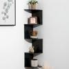 2/4/5 Layers Wooden PVC Corner Shelf Burlywood Storage Shelf Boho Home Decoration Floating Wall Organizer Room Decors Aesthetic