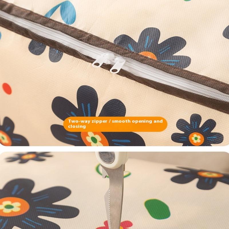 Large Capacity Clothes Storage Bags Closet Organizers Storage Bins Foldable Toy Containers Box Wardrobe Dust-Proof Moving Bag