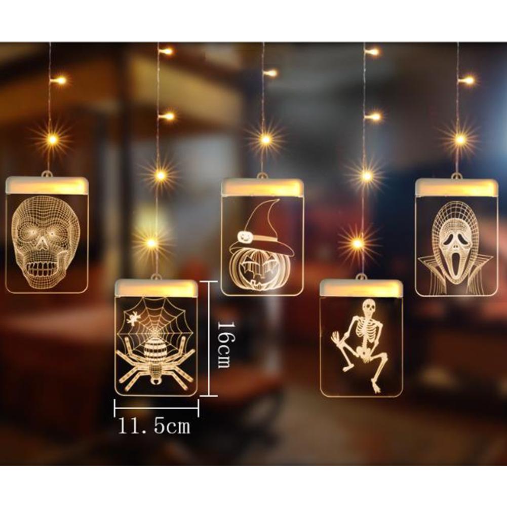 LED Halloween Lamp String Masquerade Decoration Colorful Light Festival Layout Theme Lanterns