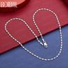 925 Sterling Silver 16-30 Inch Wedding Jewelry Fashion Gift Necklace
