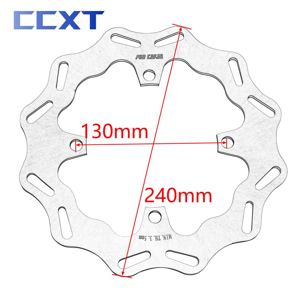 Motorcycle 270mm 240mm Front Rear Brake Disc Rotor For Kawasaki KX KLX KX125 KX250 KX250F KX450F KLX450R Motocross Accessories
