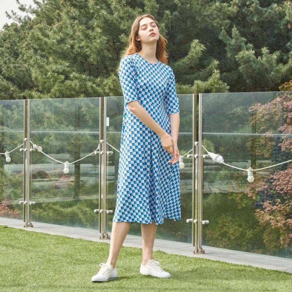 Lipbbam Creora Sienna Rochie Lungă cu Mânecă 3/4 Ldm44db01