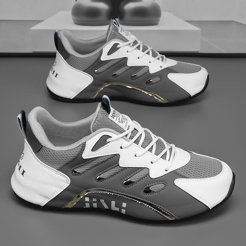 Luxury Men's Sneakers High Quality Leather Casual Shoes for Men Fashion All-match Sport Shoes Platform Comfor Men Running Shoes