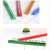 2PCS Colorful 15cm Aluminum Triangular Scale Ruler Aluminum Alloy Metal Scale Regua Ruler