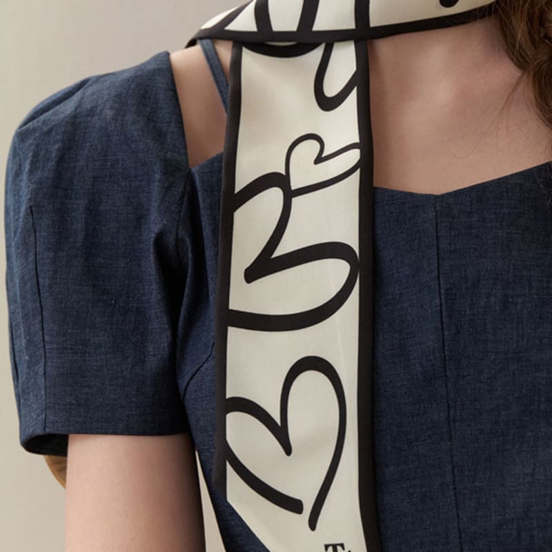 Tatiana Love Actually Twilly Silk Scarf SF2904