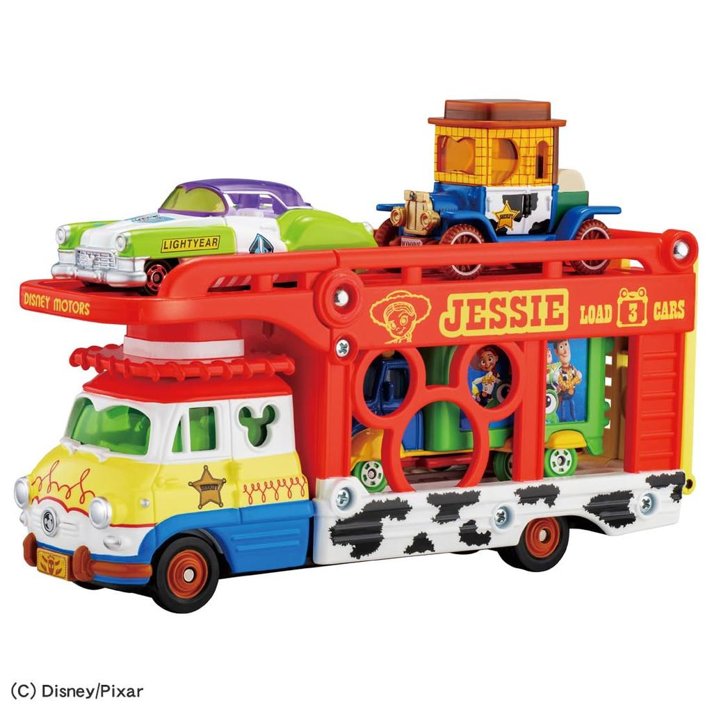 TAKARA TOMY Tomica Dream Tomica Disney Motors Pals Transportador Toy Story 5 Jessie Coche Mini Juguete 3 y (Edades en aumento)