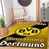 Borussia Dortmund Personalized Name Carpet Suitable for Game Room Hallway Bedrooms Playrooms Antislip Carpet Office home decor Best for Christmas