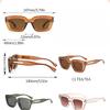 Retro Square Sunglasses, Unisex Fashionable And Versatile Square Sunglasses