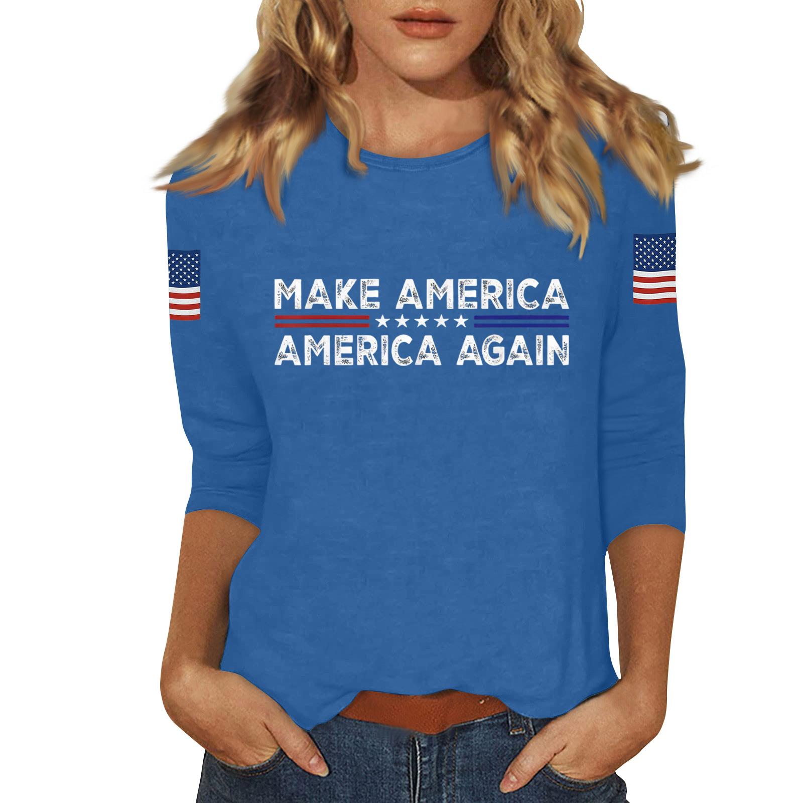 

Женский повседневный модный сексуальный удобный топ с вырезом и рукавом три четверти M синий