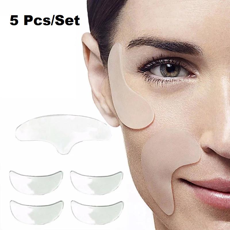 Reusable Silicone Anti Aging Anti-wrinkle Patch For Face Forehead Cheek Eye Sticker Skin Lifting Patches Wrinkle Remover Patch
