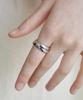 Byhyeres Union Double Ring (White) Bh7R64760Wb