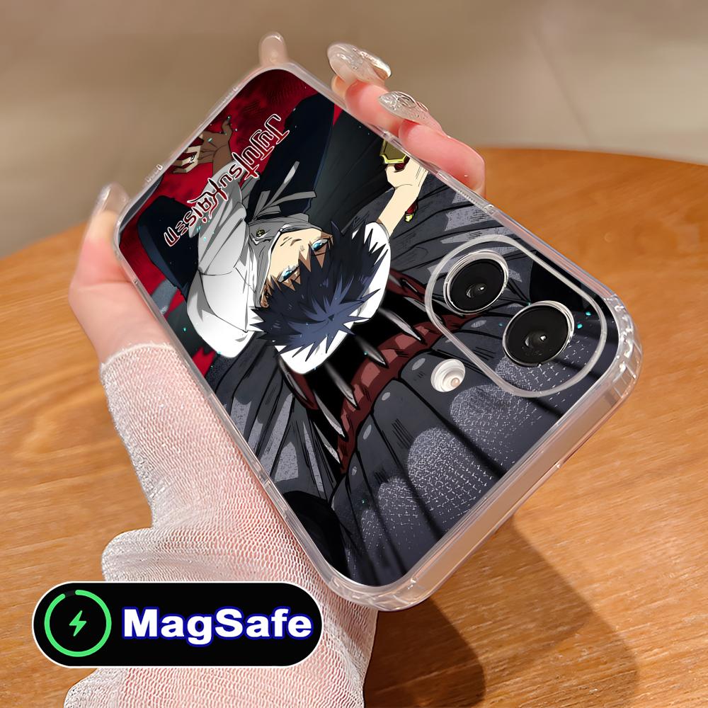 Jujutsu Kaisen Yuta Okkotsu Handyhülle für iPhone 17 16 15 14 13 12 11 Air Pro Max Plus Mini Magsafe Klare Bunte Hülle Hübsch