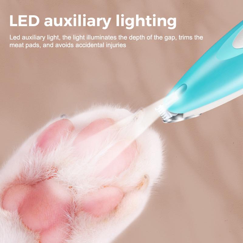 Skin-Friendly Electric Pet Foot Hair Trimmer Painless Cat Dog Paw Fur Clipper for Sensitive Skin Pets