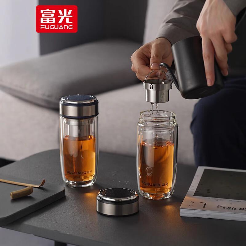 Fuguang Double-Walled Borosilicate Glass Tea Cup