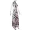 Autumn Dress Women's Elegance Slim Leopard Print High Neck Halter Dress
