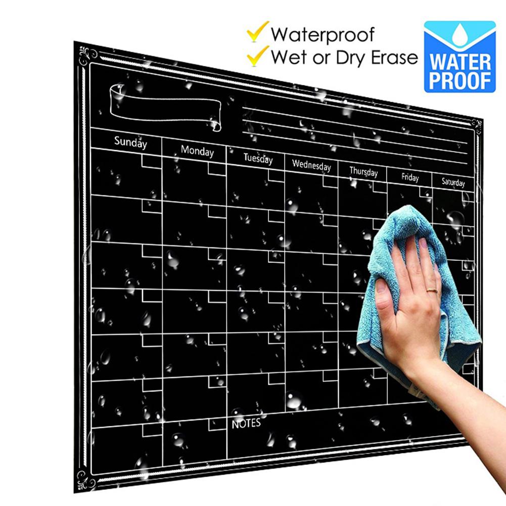 40*30cm Schwarz/Weiß Wasserdicht Zeichen Magnettafel Kühler Kühlschrankmagnet Notizblock