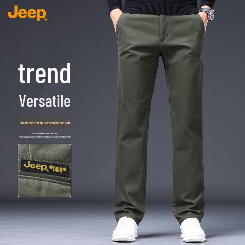 JEEP Men's Spring/Fall Business Casual Straight-Leg Pants