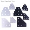 1Pc T/L Type 5 Hole Joint Board Plate Corner Angle Bracket Connection Joint Strip For T-shaped connecting plate Aluminum Profile
