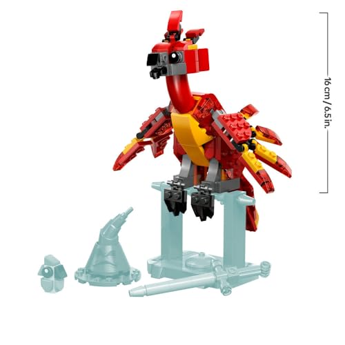 LEGO Harry Potter Phönix: Dumbledores Phönix Spielzeug, Geburtstagsgeschenk, Bausteine, für Mädchen und Jungen, Alter 8, 9 und 10, Grundschüler,